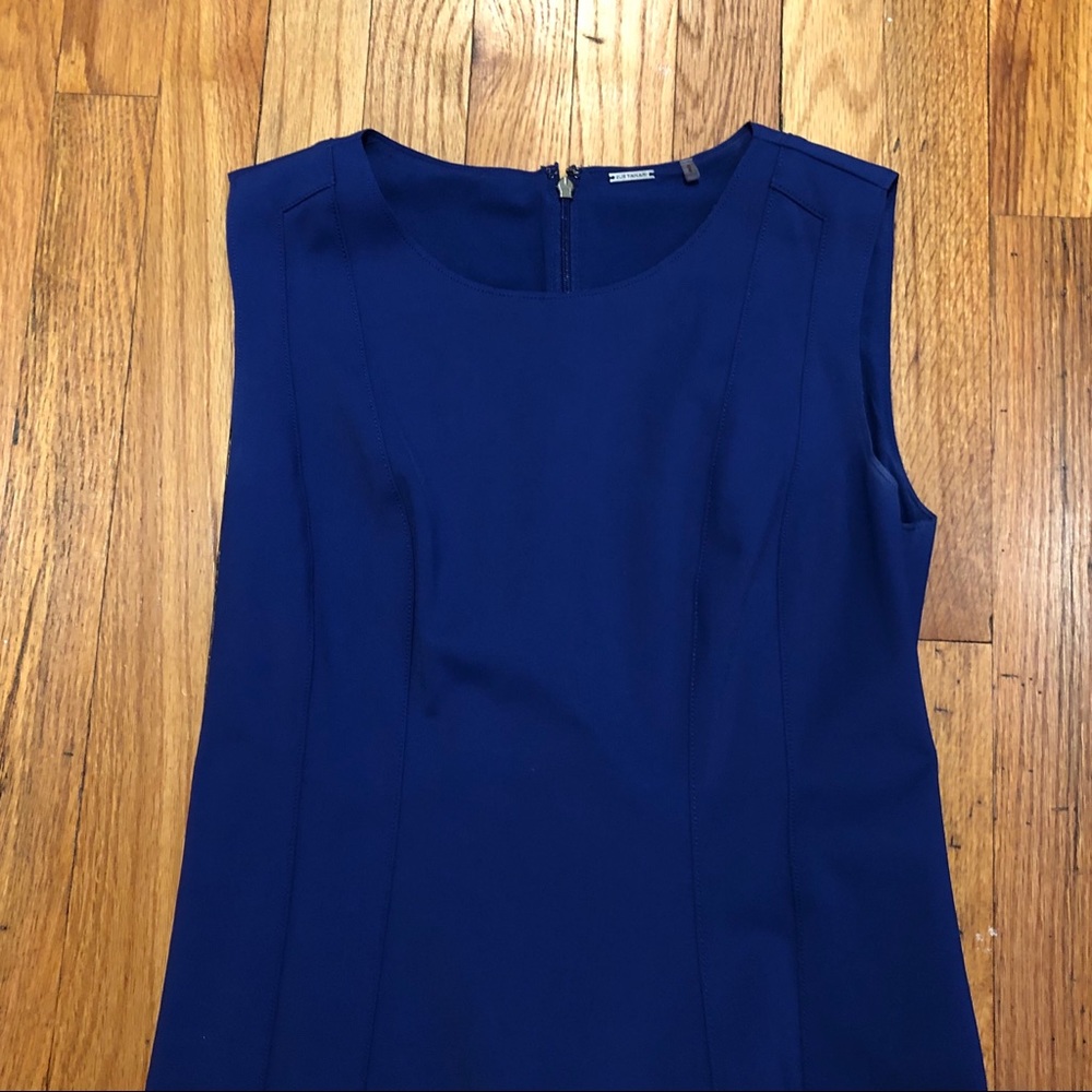 Elie Tahari Marley blue sleeveless sheath dress - Picture 3 of 8